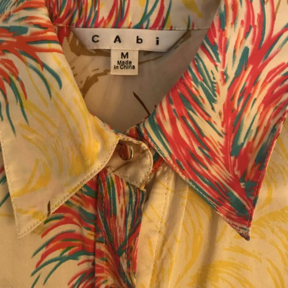 Amazing Vintage cabi Spring 2013 Feather Tunic ♥ - Picture 4 of 8